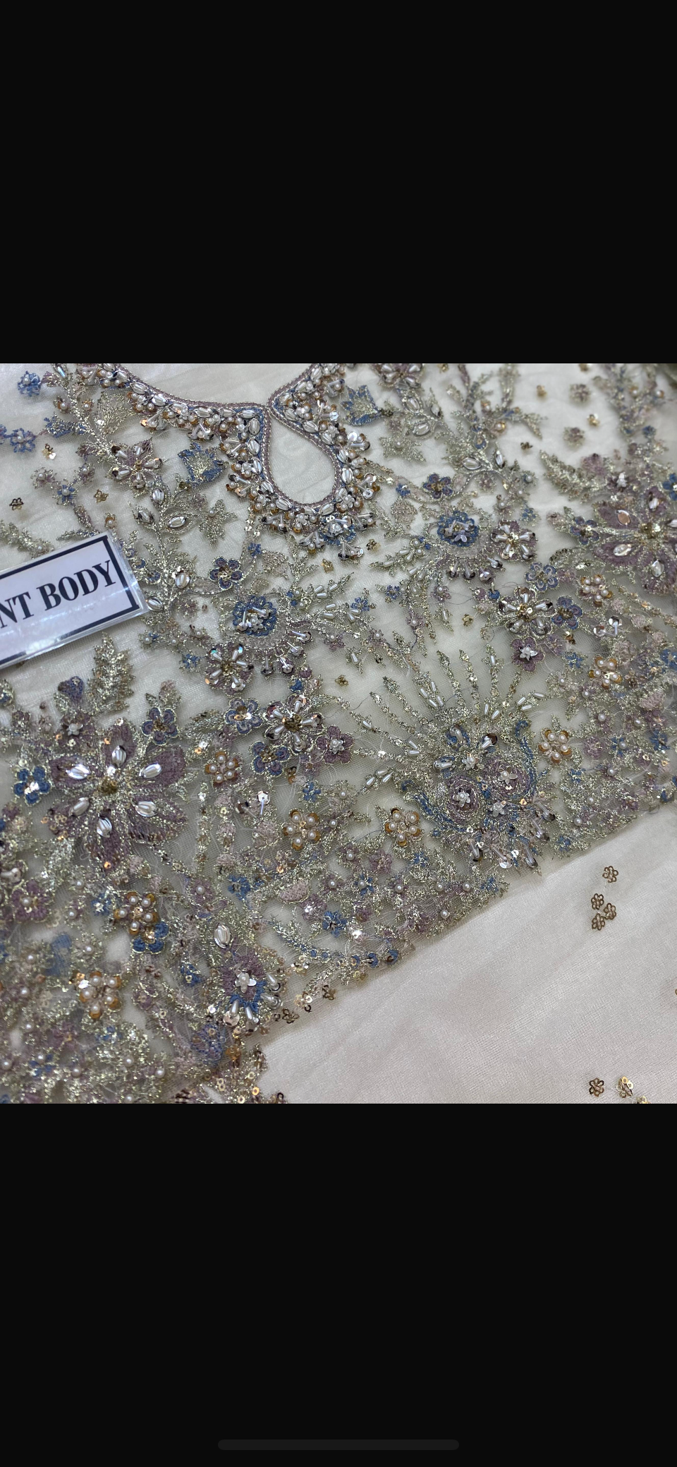 Baroque chiffon party wear