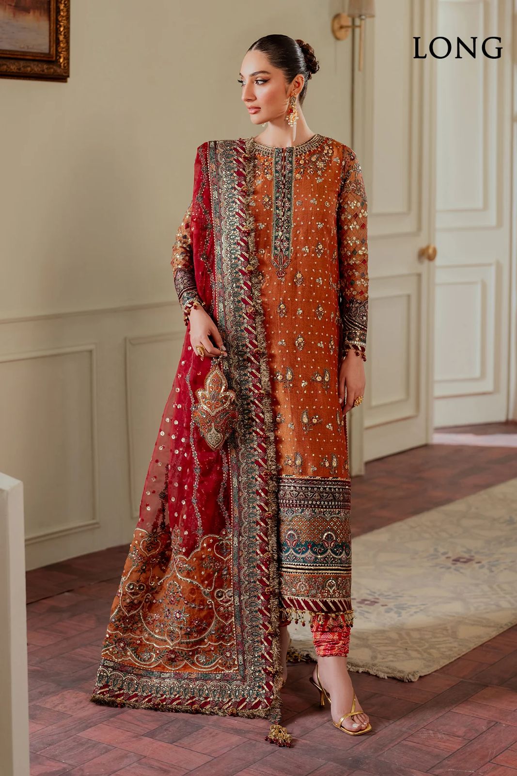 BAROQUE CHIFFON LUXURY Embroidered Collection unstitch