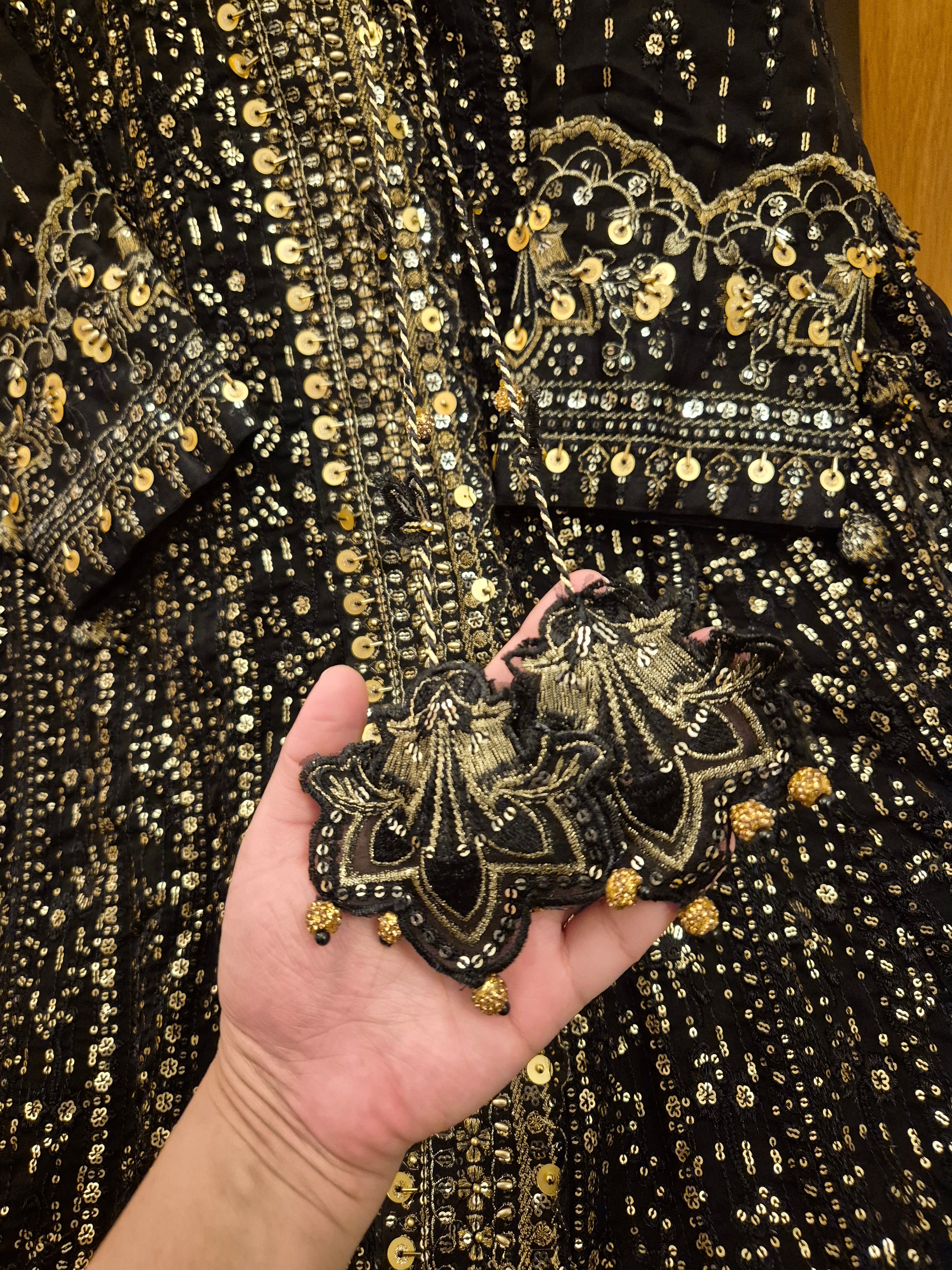 Maria B heavy maxi dress