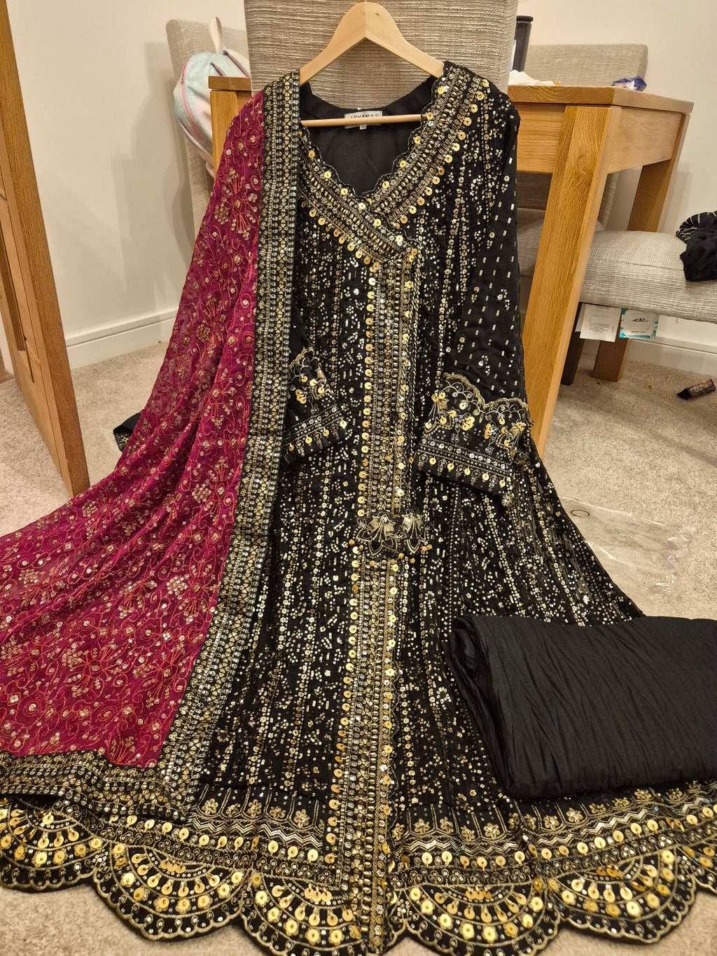 Maria B heavy maxi dress