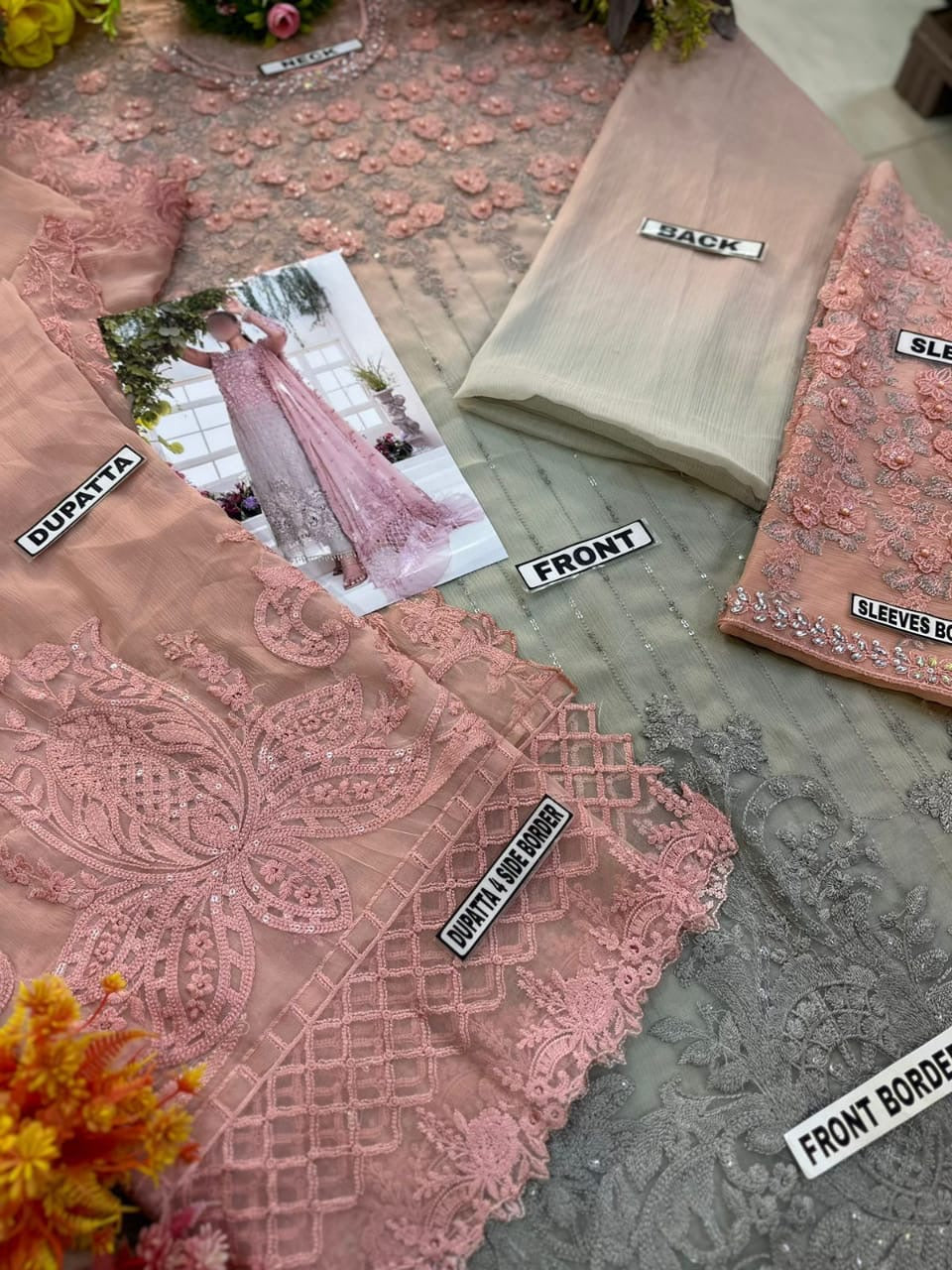 Maria B chiffon partywear