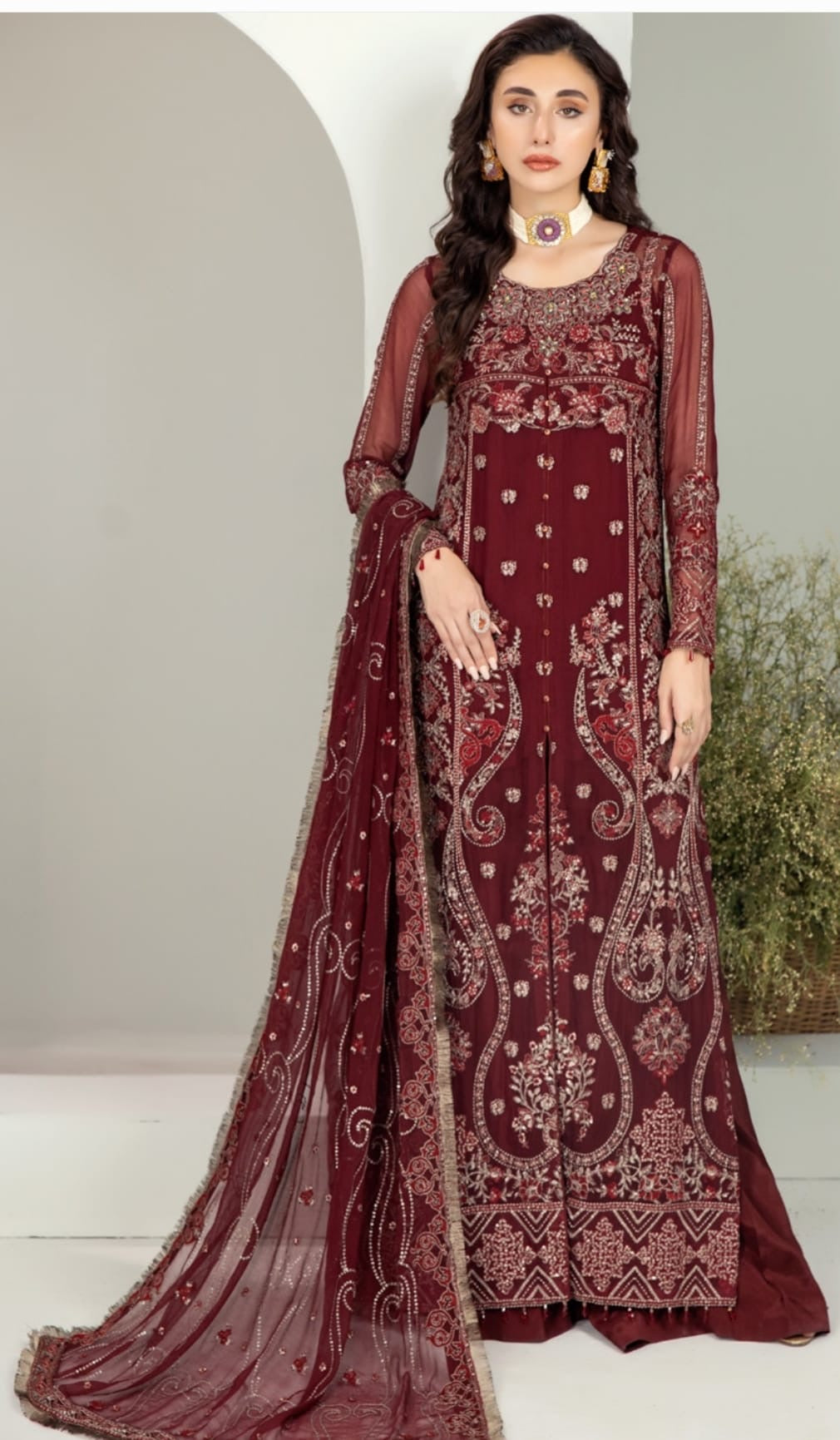 Luxury chiffon partywear