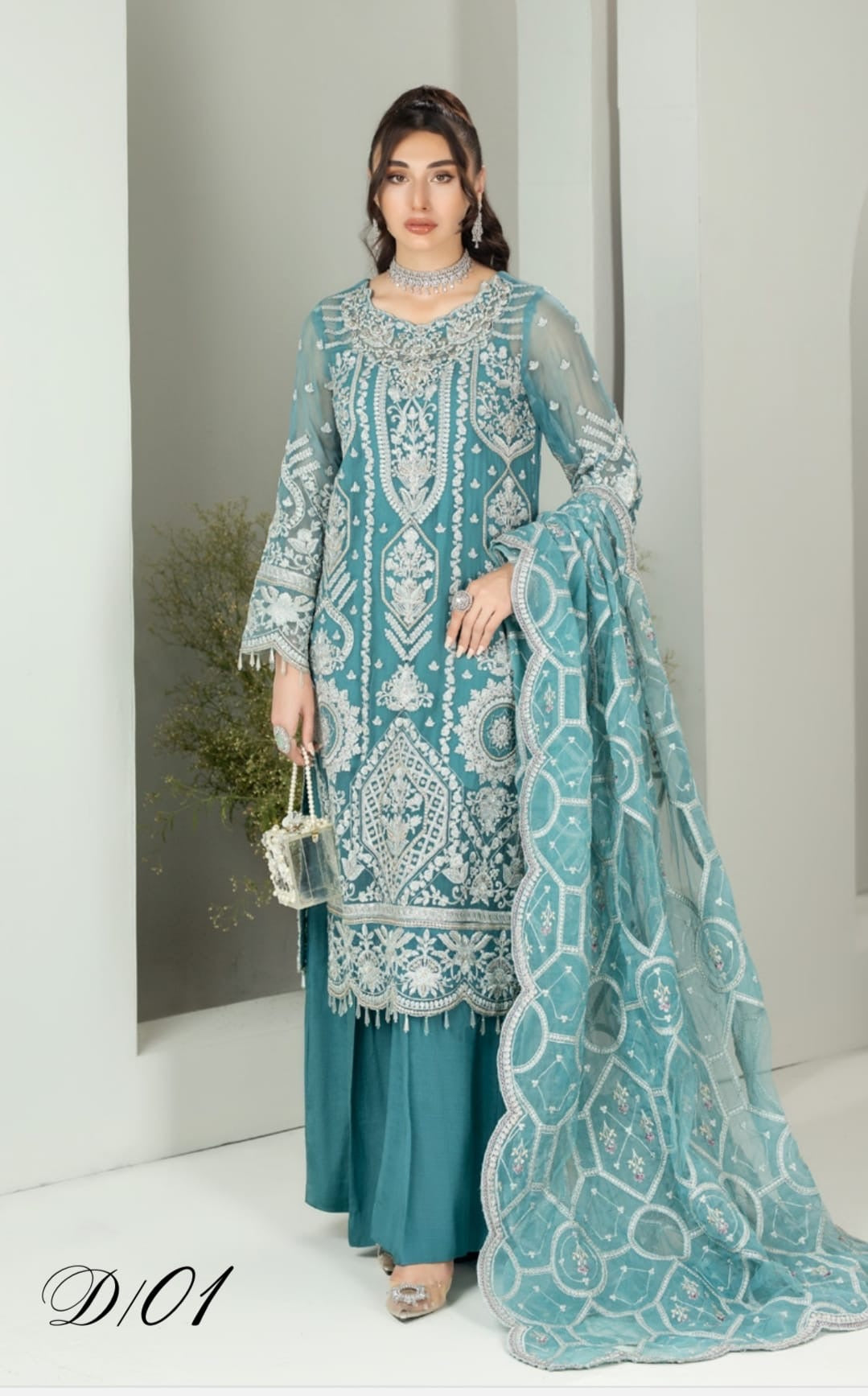 Luxury chiffon partywear