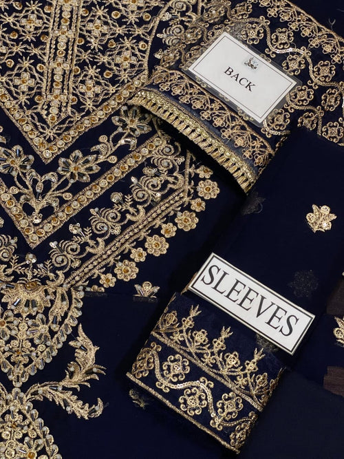 Asim jofa chiffon 3 piece suit