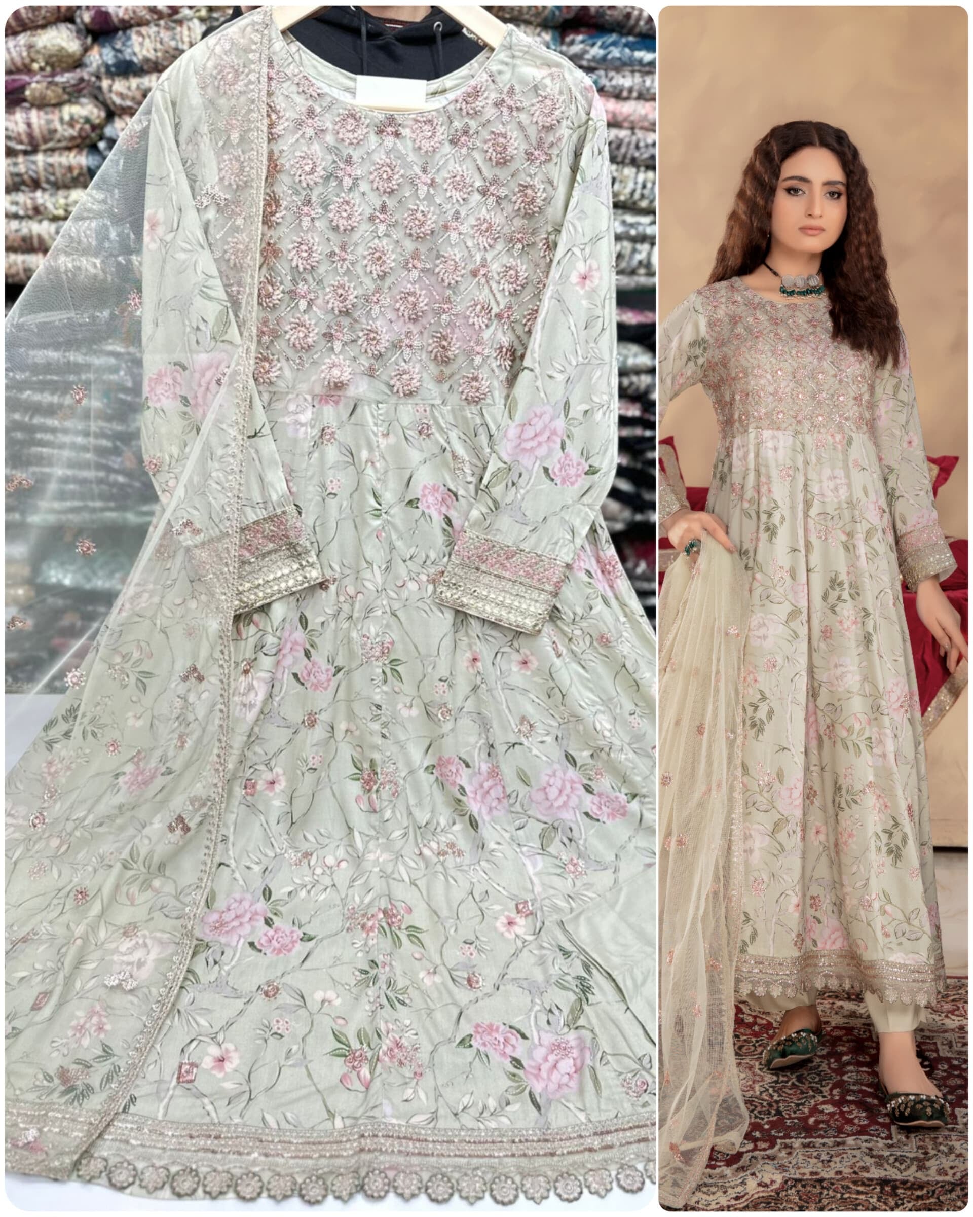 Branded linen 3 piece suits