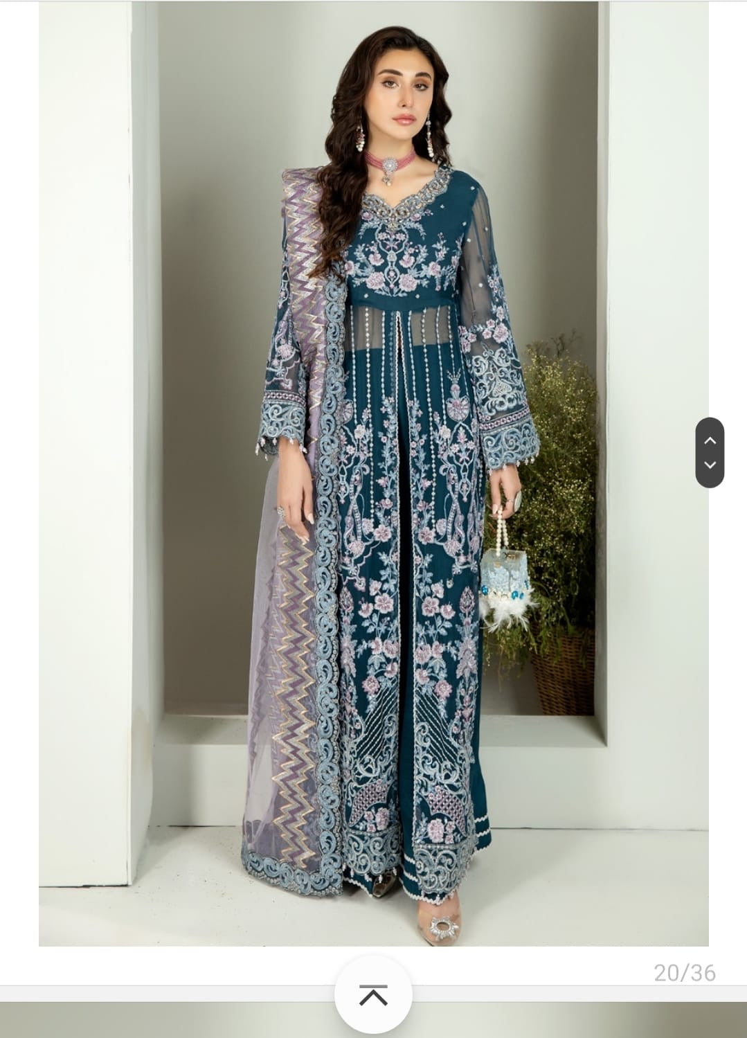 Luxury chiffon partywear