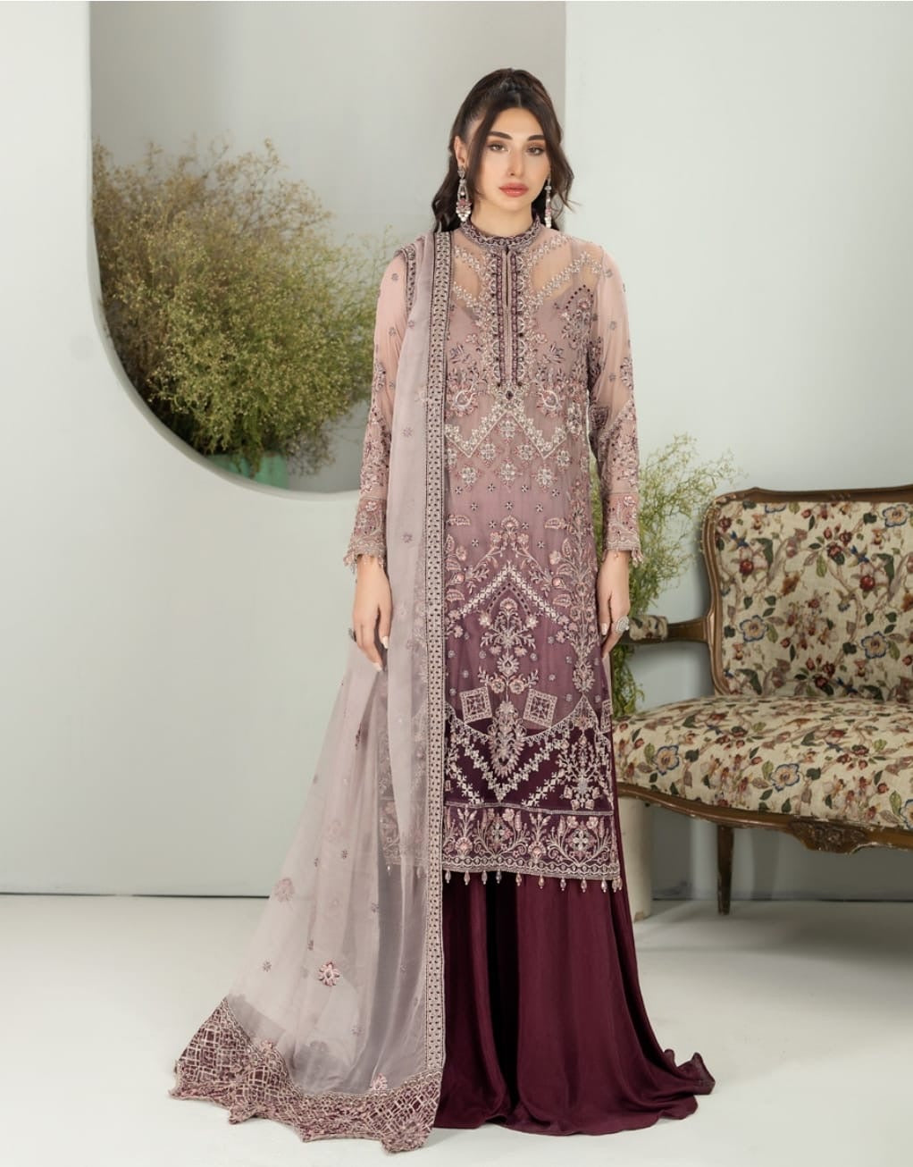 Luxury chiffon partywear