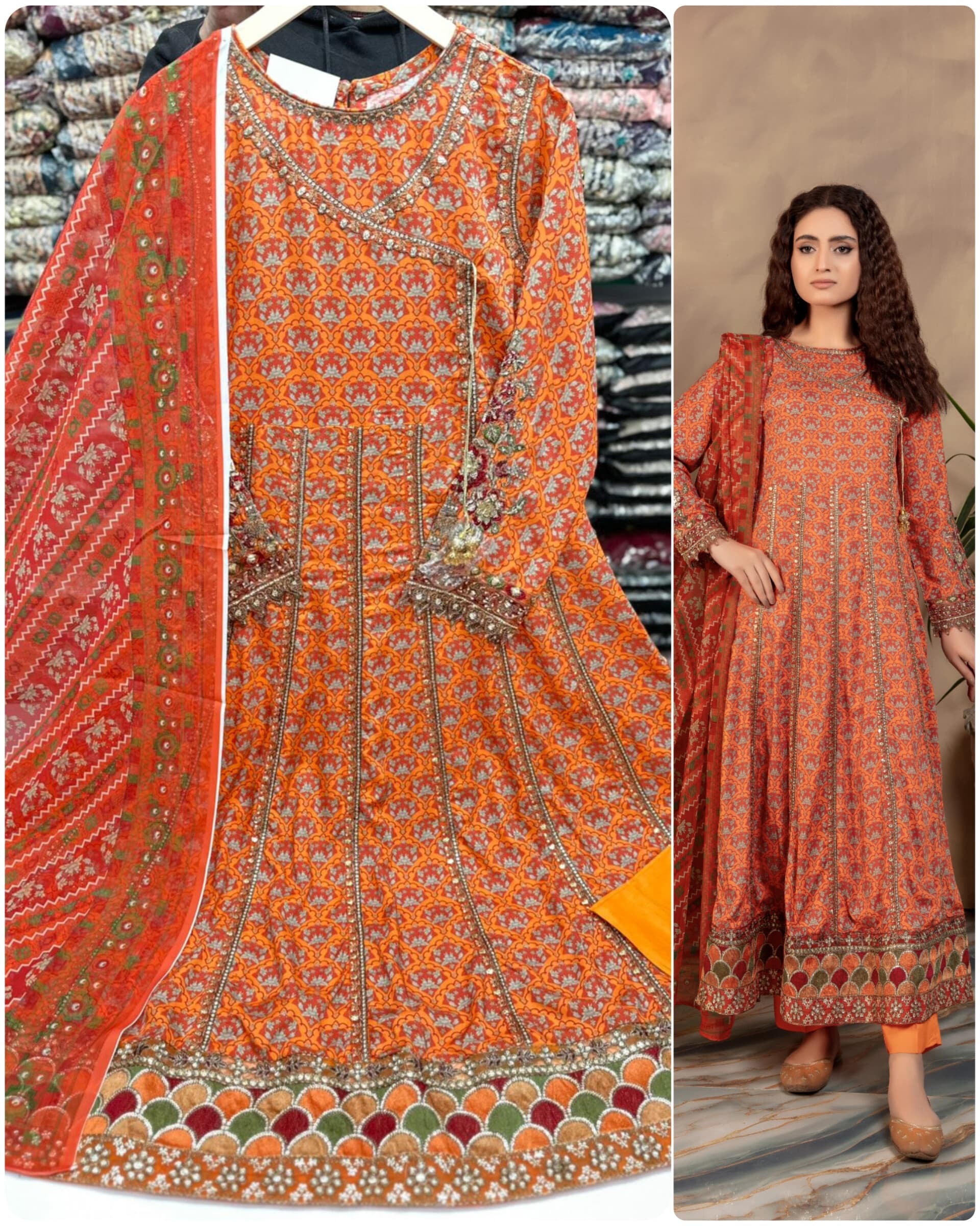 Branded linen 3 piece suits