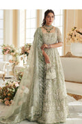 Elan pistachio bridal dress