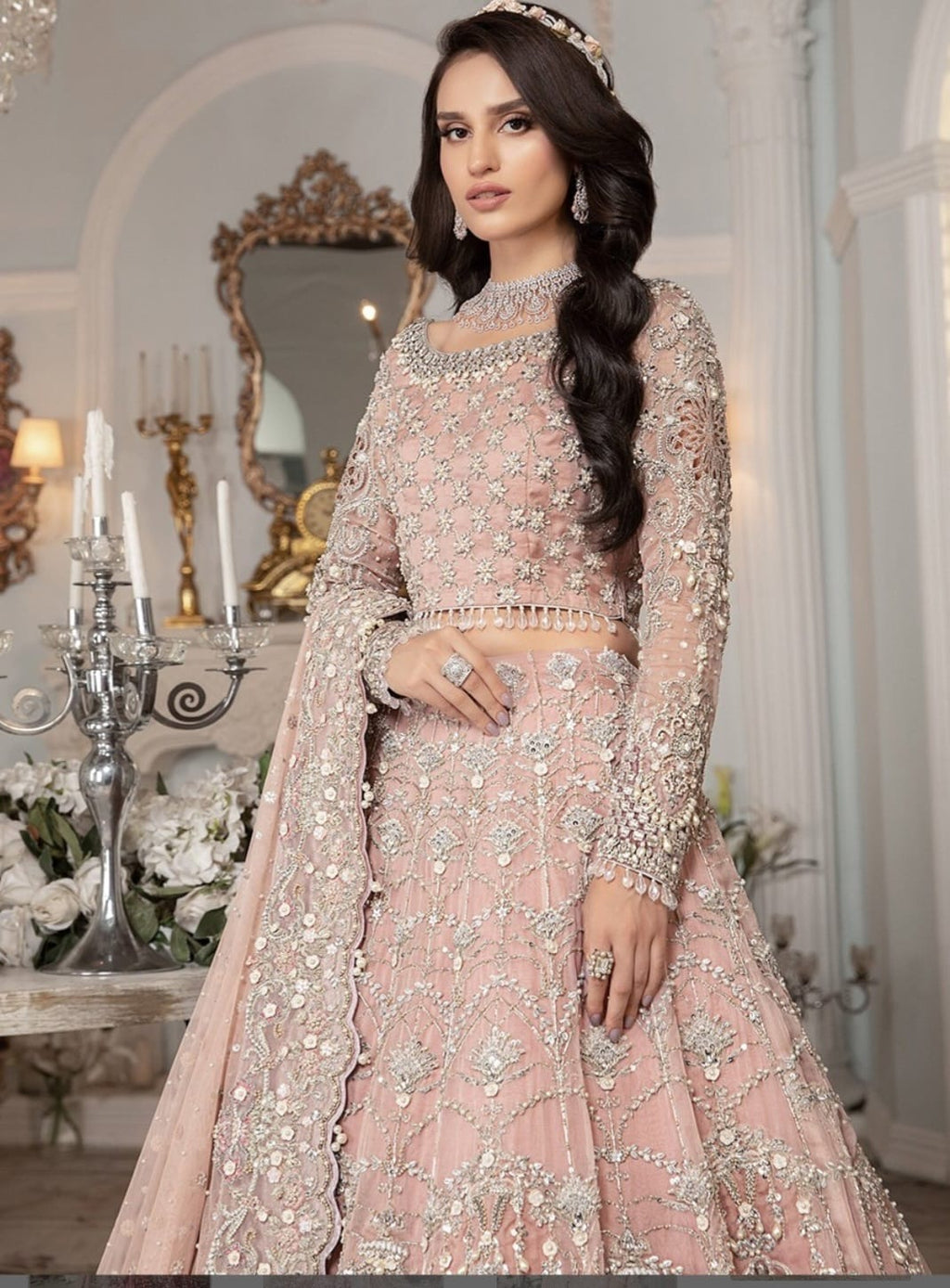 Maria B heavy partywear maxi