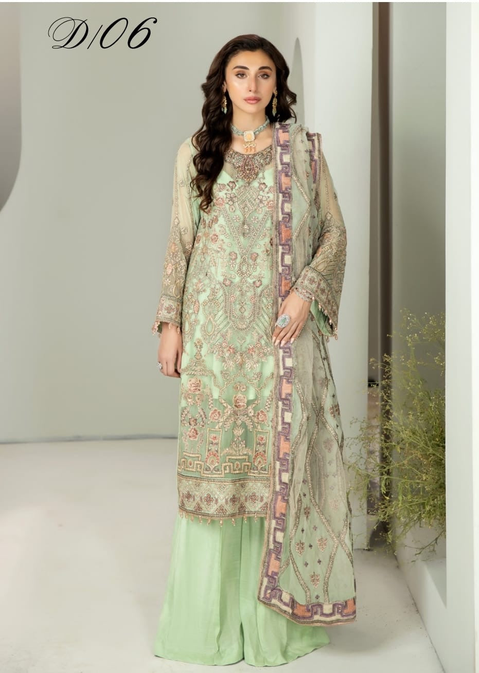 Luxury chiffon partywear