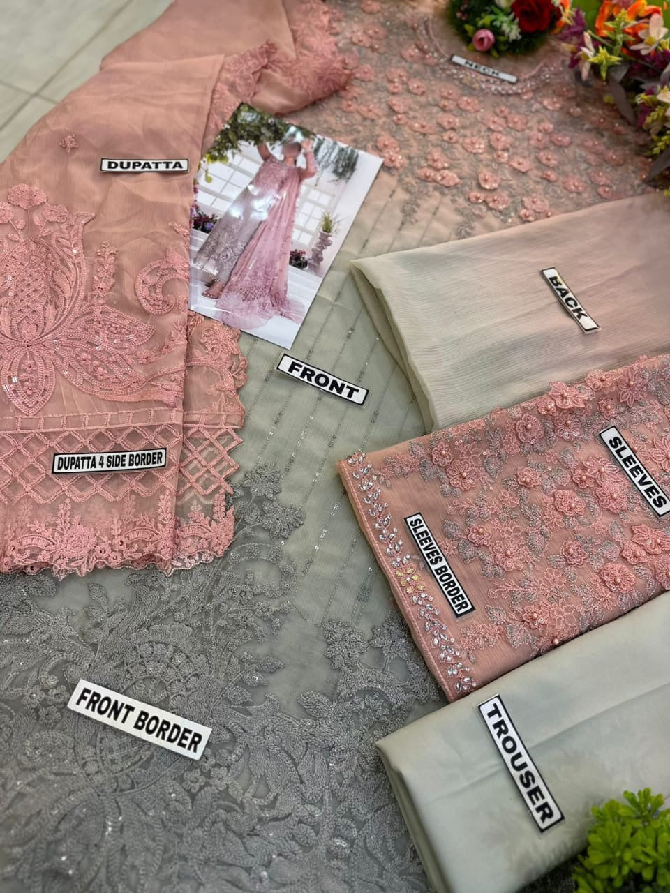 Maria B chiffon partywear