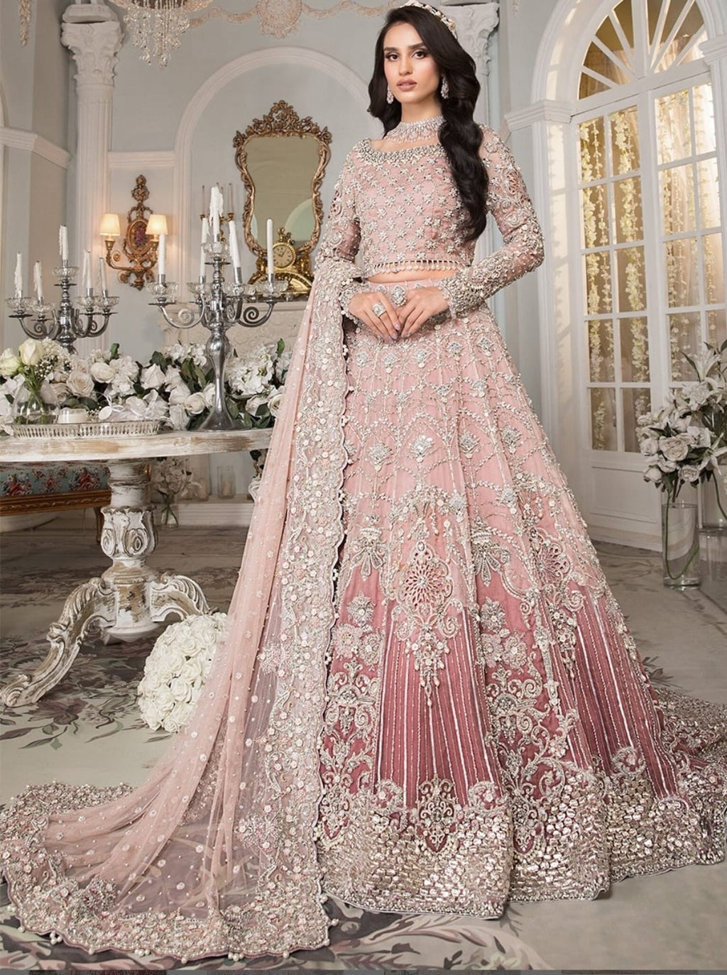 Maria B heavy partywear maxi