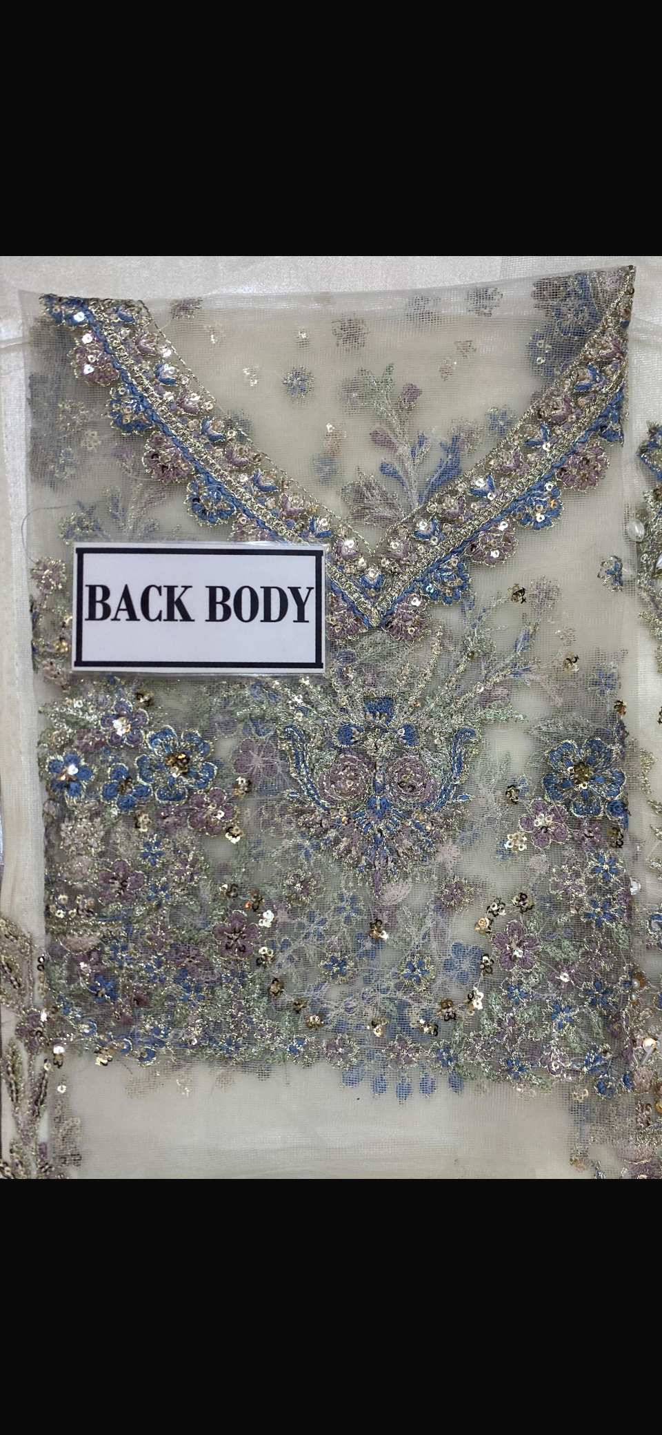 Baroque chiffon party wear