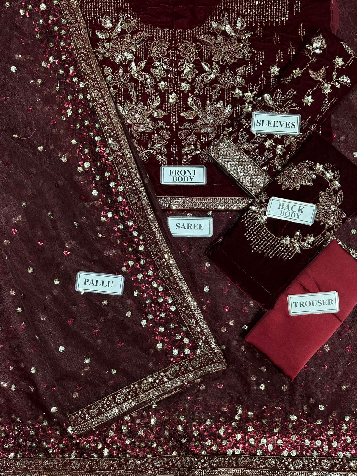 Jazmin brand valvet dress unstitch