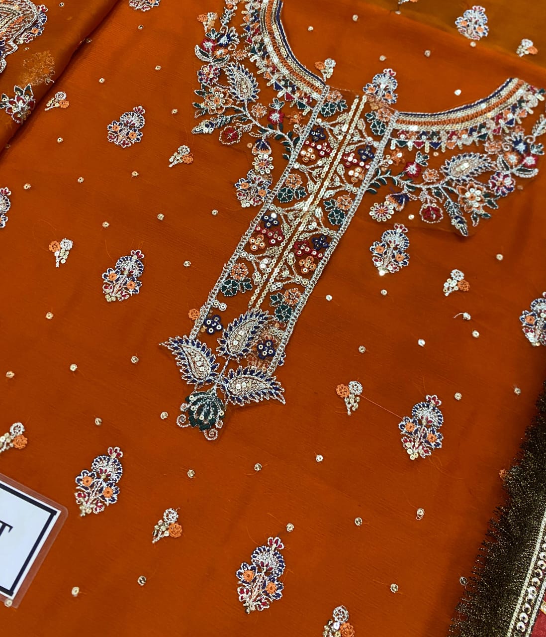 BAROQUE CHIFFON LUXURY Embroidered Collection unstitch