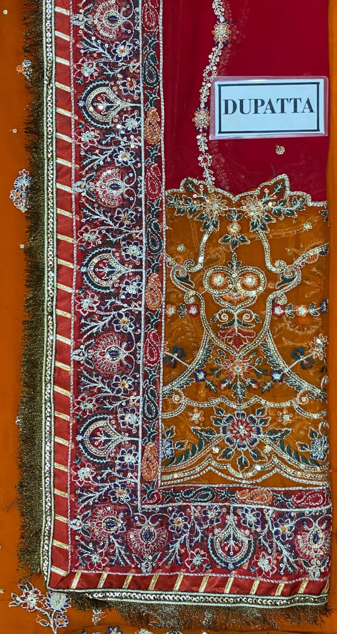 BAROQUE CHIFFON LUXURY Embroidered Collection unstitch